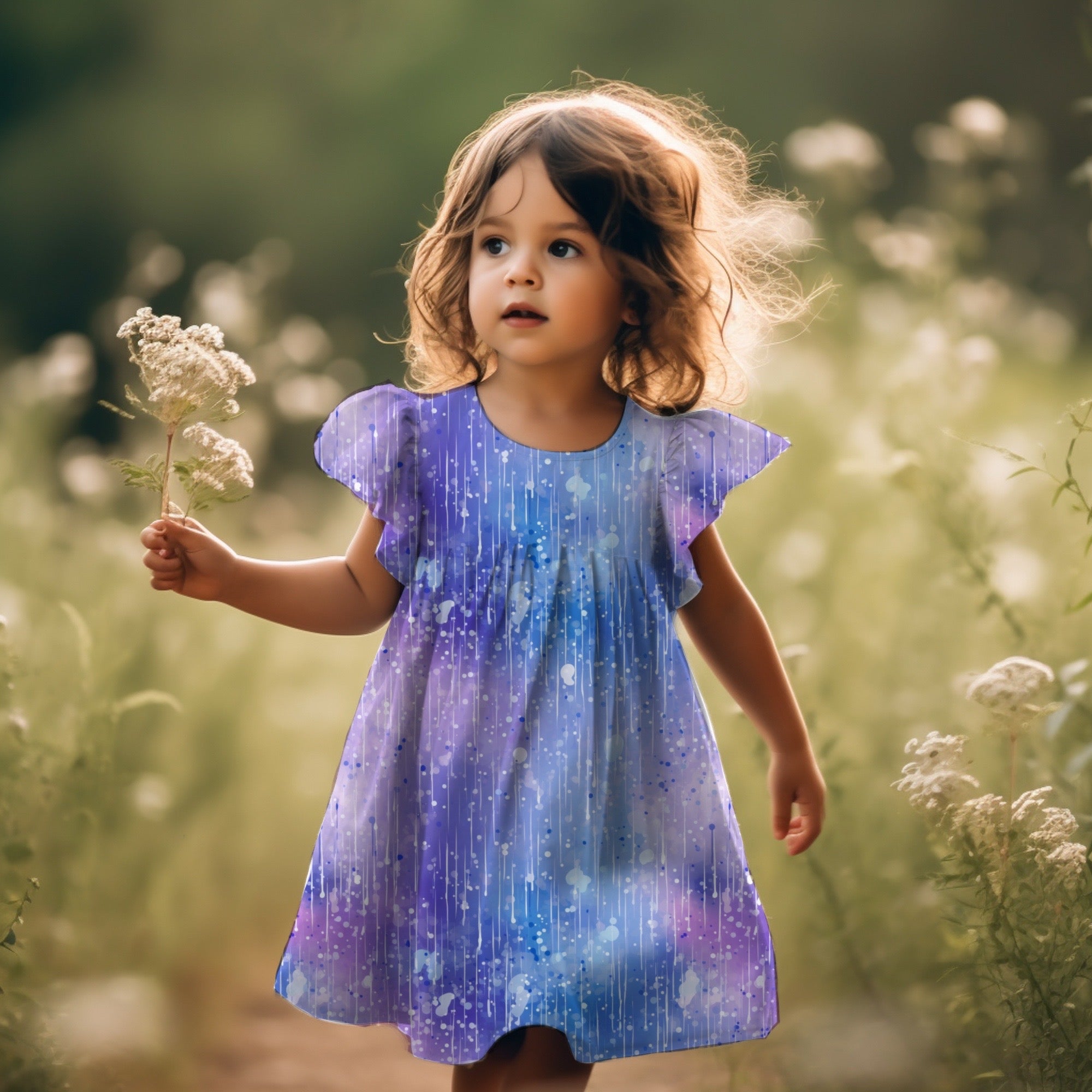 Lila pink Pastell Schneeflocke Wintervorbestellung